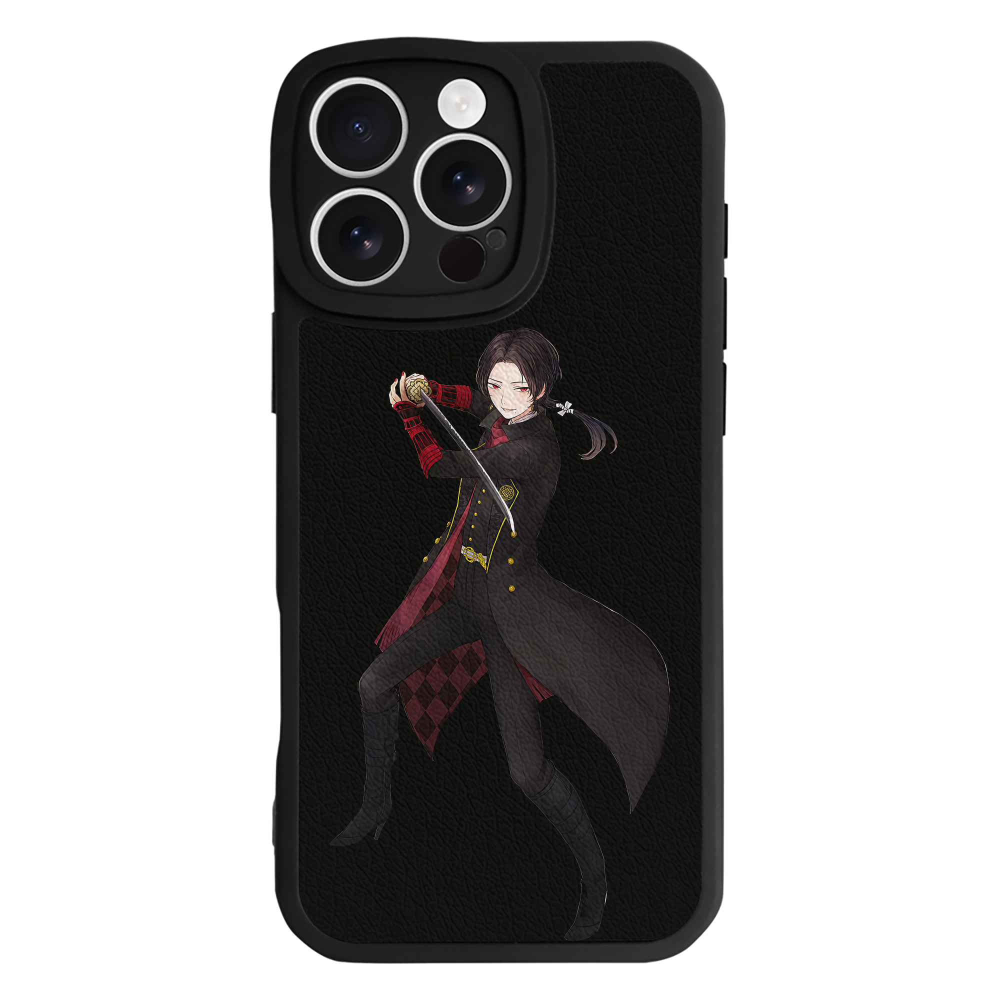 （画像用） 刀剣乱舞 Touken Ranbu 【iPhone 16シリーズ対応】シリコンスマホケース（レザー調） 材質：シリコン